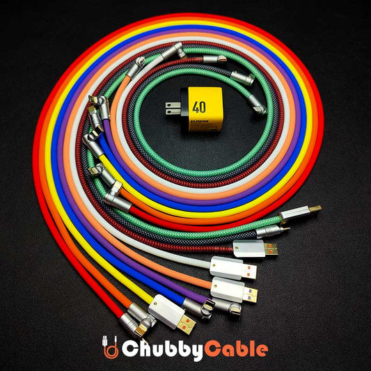 "Chubby" USB 90° Elbow Design Fast Charge Cable