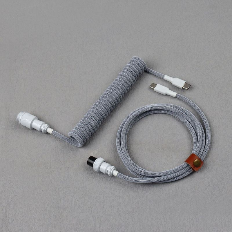 "Chubby" USB To Type C Spring Keyboard Cable - 717622442117