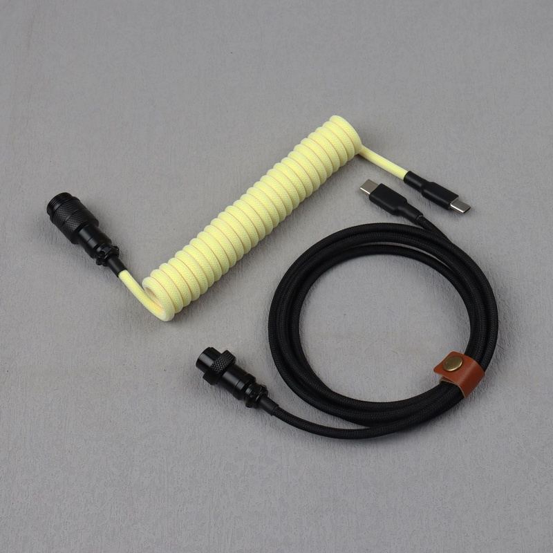 "Chubby" USB To Type C Spring Keyboard Cable - 717622442117