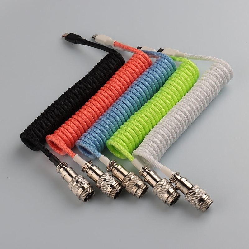 "Chubby" USB To Type C Spring Keyboard Cable - LANO-20681