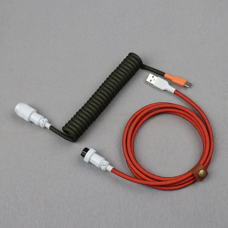 "Chubby" USB To Type C Spring Keyboard Cable - LANO16C