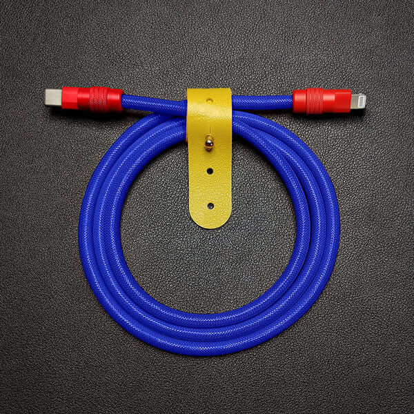 "Chubby" Vibrant Color-block Braided Charge Cable