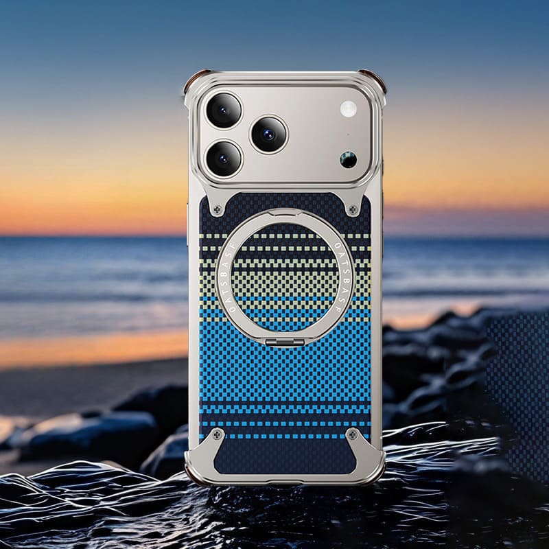 ChubbyArmor Continental - Leather Magnetic Case with 360° Rotating Stand for iPhone 17