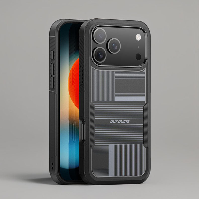 ChubbyArmor DualGuard - Textured Pattern Magnetic Rugged Case For iPhone 17