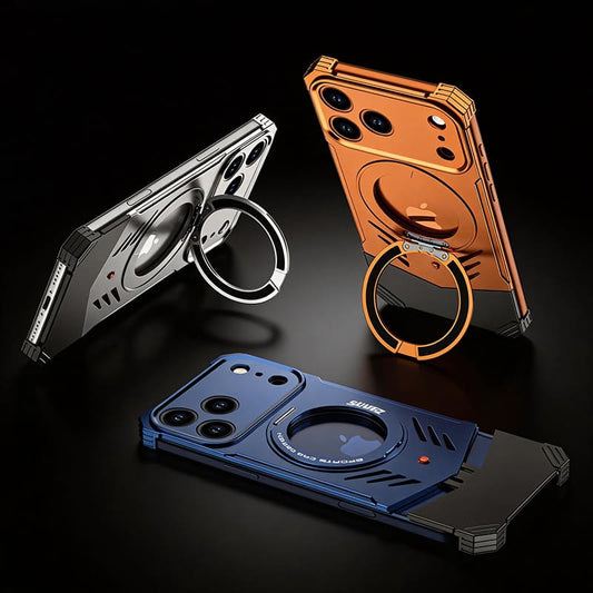 ChubbyArmor GT - Race-Inspired Magnetic Metal Case with Integrated Kickstand for iPhone