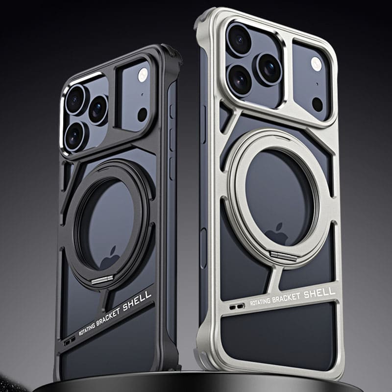 ChubbyArmor Ghost - Skeletonized Metal Magnetic iPhone Case With Stand