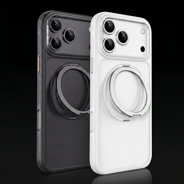 ChubbyArmor GripStand – Magnetic Shockproof Case with Built-in Rotating Stand For iPhone