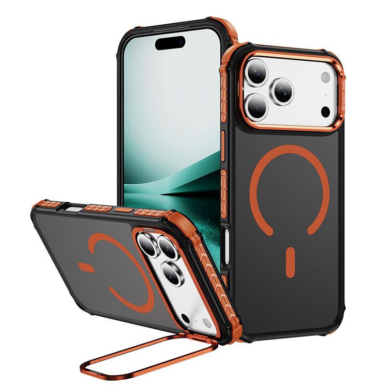 ChubbyArmor MagShield - Translucent Magnetic Case for iPhone 17 & 16-13 , Military Shockproof with Built-in Camera Stand