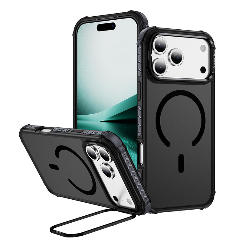 ChubbyArmor MagShield - Translucent Magnetic Case for iPhone 17 & 16-13 , Military Shockproof with Built-in Camera Stand
