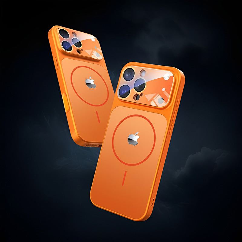 ChubbyArmor Maglite - 17 Modeling Lens Protection Frosted Glass Phone Case For iPhone