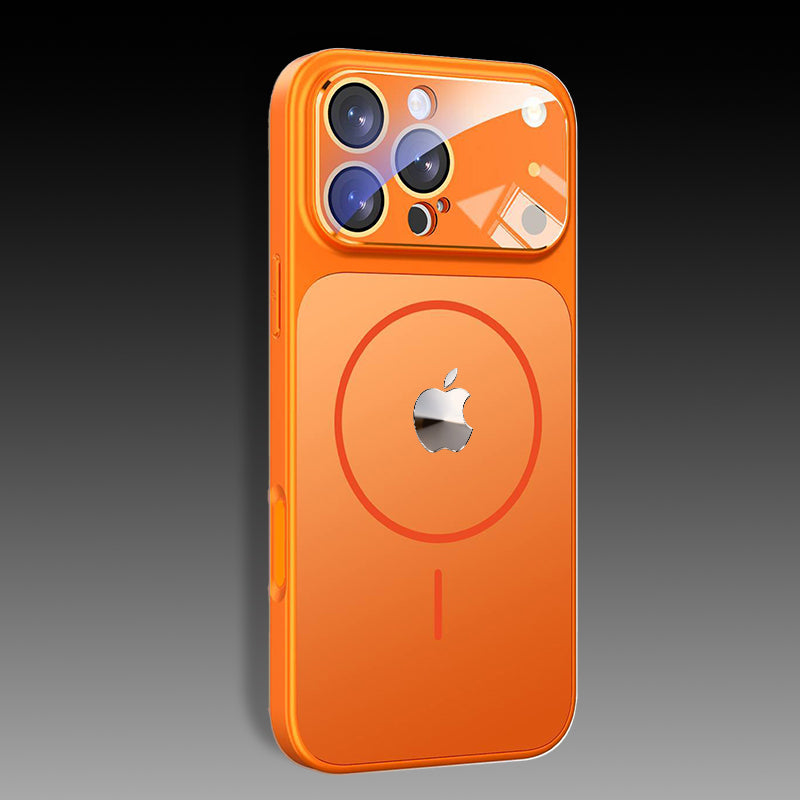 ChubbyArmor Maglite - 17 Modeling Lens Protection Frosted Glass Phone Case For iPhone