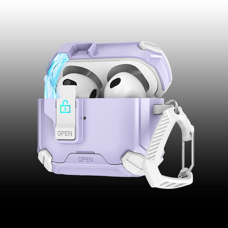 ChubbyArmor PodLock - Multi-Function AirPods Case - Protective Cover with Secure Hook & Carabiner