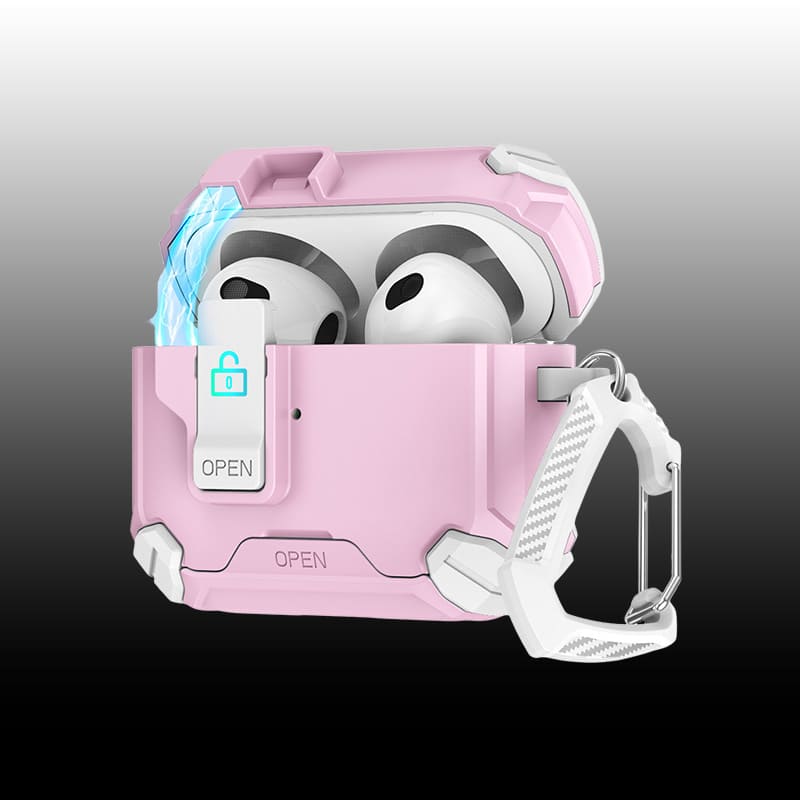 ChubbyArmor PodLock - Multi-Function AirPods Case - Protective Cover with Secure Hook & Carabiner