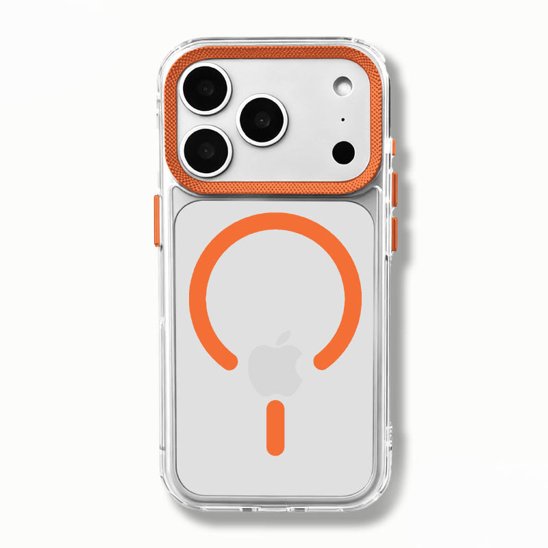 ChubbyArmor PrismView - Transparent Magnetic Case With Spiral Color Lens Protector For iPhone 17