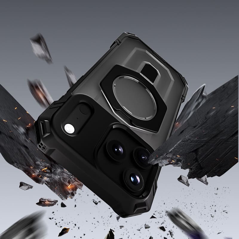 ChubbyArmor Shield - Military-Grade Magnetic Stand Case for iPhone 17