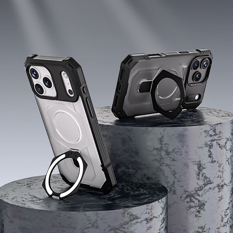 ChubbyArmor Shield - Military-Grade Magnetic Stand Case for iPhone 17