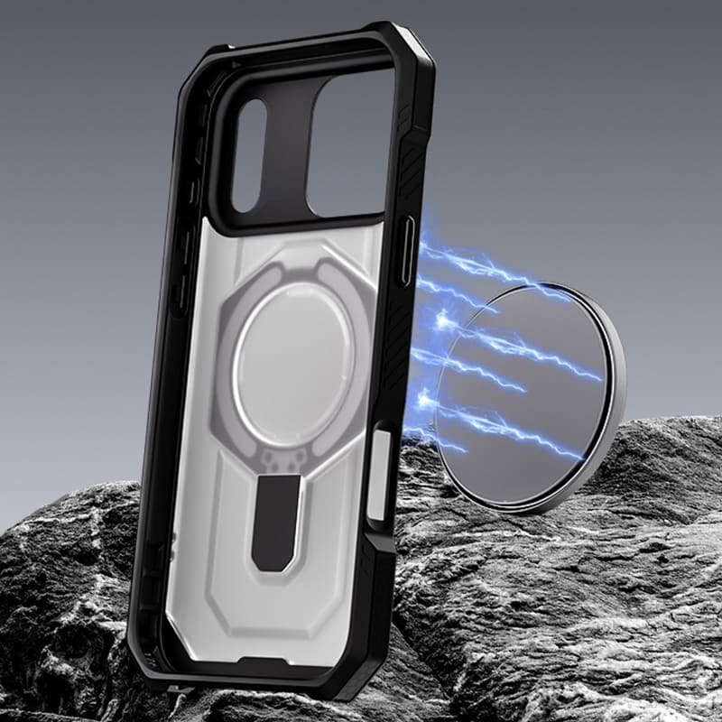 ChubbyArmor Shield - Military-Grade Magnetic Stand Case for iPhone 17