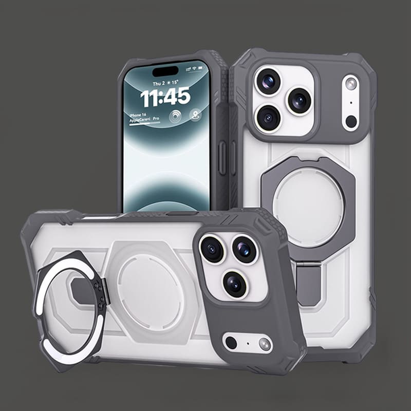 ChubbyArmor Shield - Military-Grade Magnetic Stand Case for iPhone 17