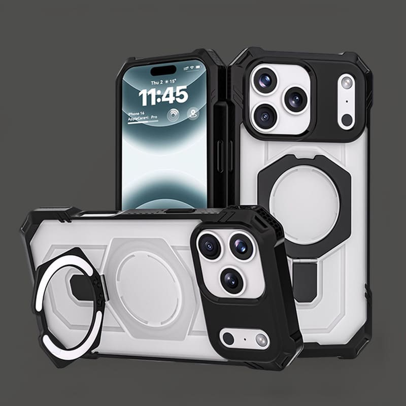 ChubbyArmor Shield - Military-Grade Magnetic Stand Case for iPhone 17
