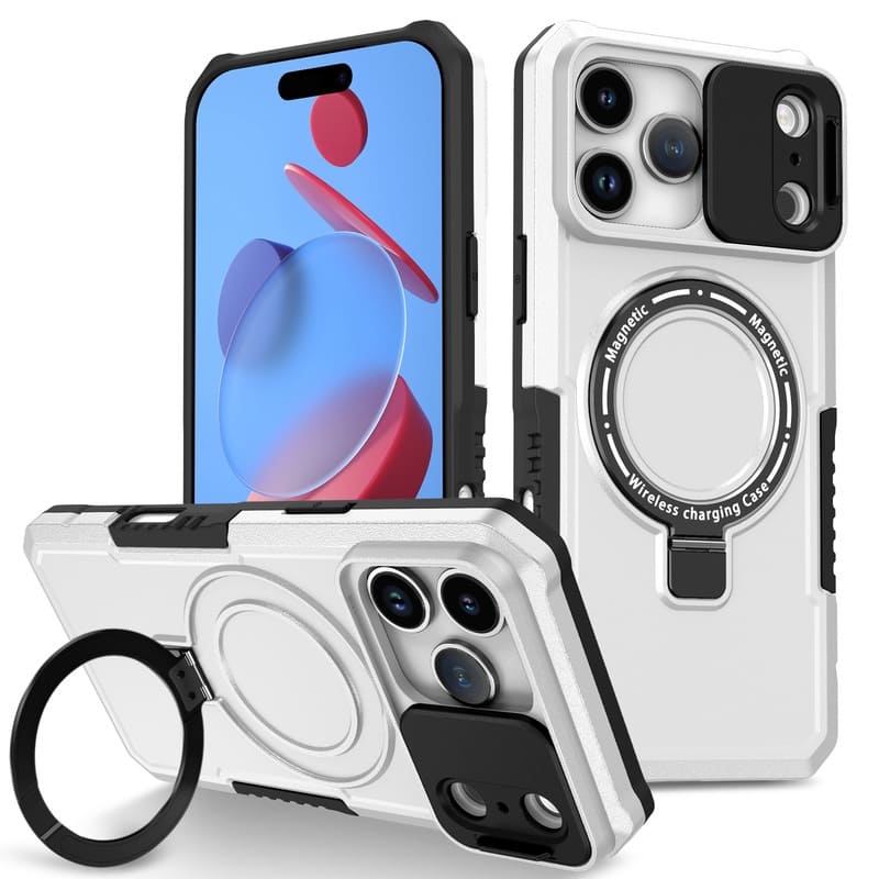 ChubbyArmor Shild- Military Protection Magnetic Case with Slide Lens Cover for iPhone 17