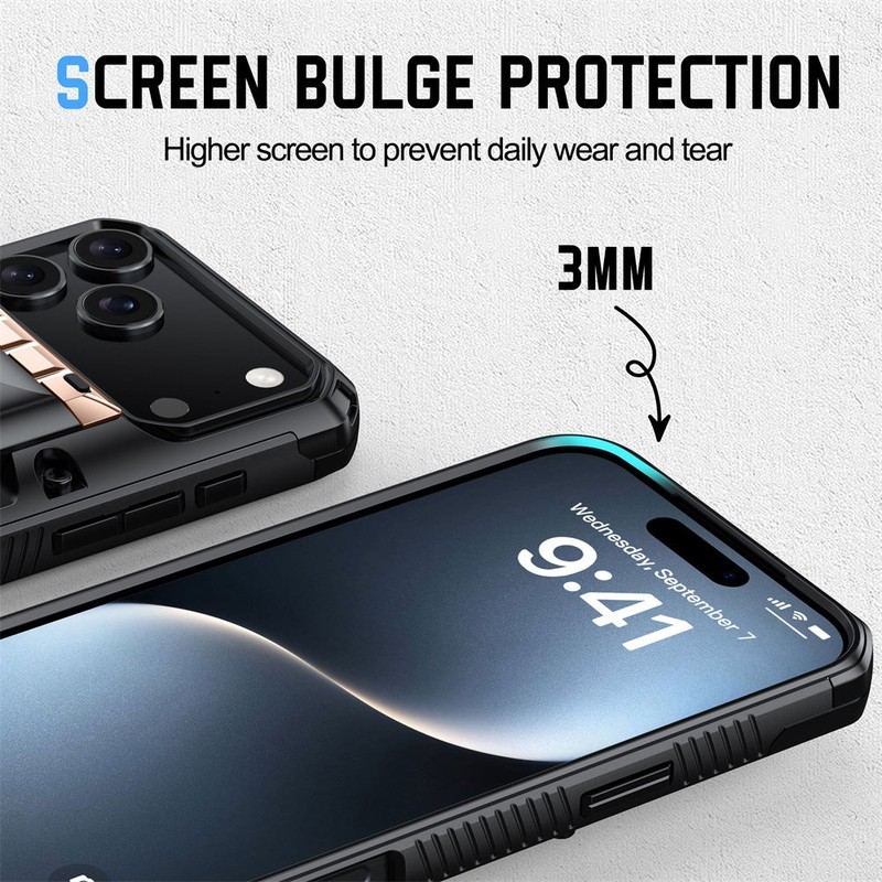 ChubbyArmor SlidePro – 2-in-1 Sliding Card Slot Case with Hidden Stand for iPhone 17