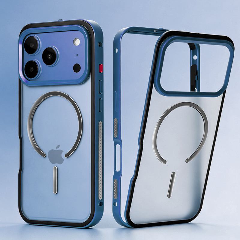 ChubbyArmor Metal Frame Matte Case for iPhone 17 | ChubbyCable Mist Blue / iPhone 17Pro ChubbyArmor Metal Frame Matte Case for iPhone 17 | ChubbyCable Mist Blue / iPhone 17Pro