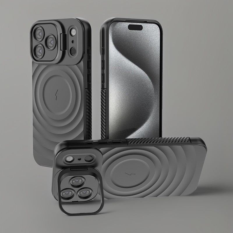 ChubbyArmor WaveShield – Full-Cover Shockproof Case With Built-in Lens Holder For iPhone 17