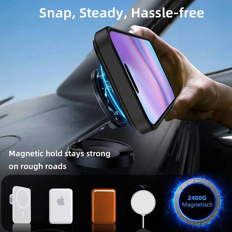 ChubbyAromr Multi - MagSafe Hidden Stand Frosted Back Case For iPhone 17