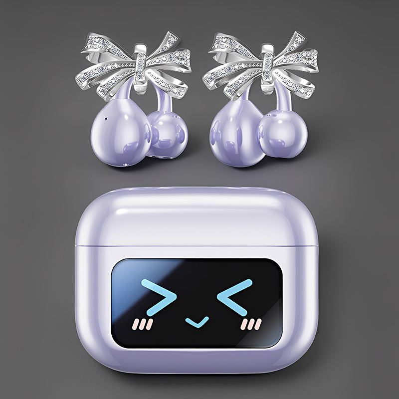 ChubbyBite™ Clip-On Pro For her - 2025 Bluetooth 6.0 Ear Huggers with GlowTouch™ Screen & IPX5 SplashArmor