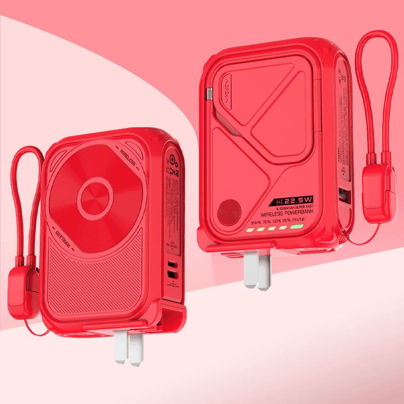 ChubbyBoost Magnetic Power Bank – 10000mAh Wireless Wall Charger