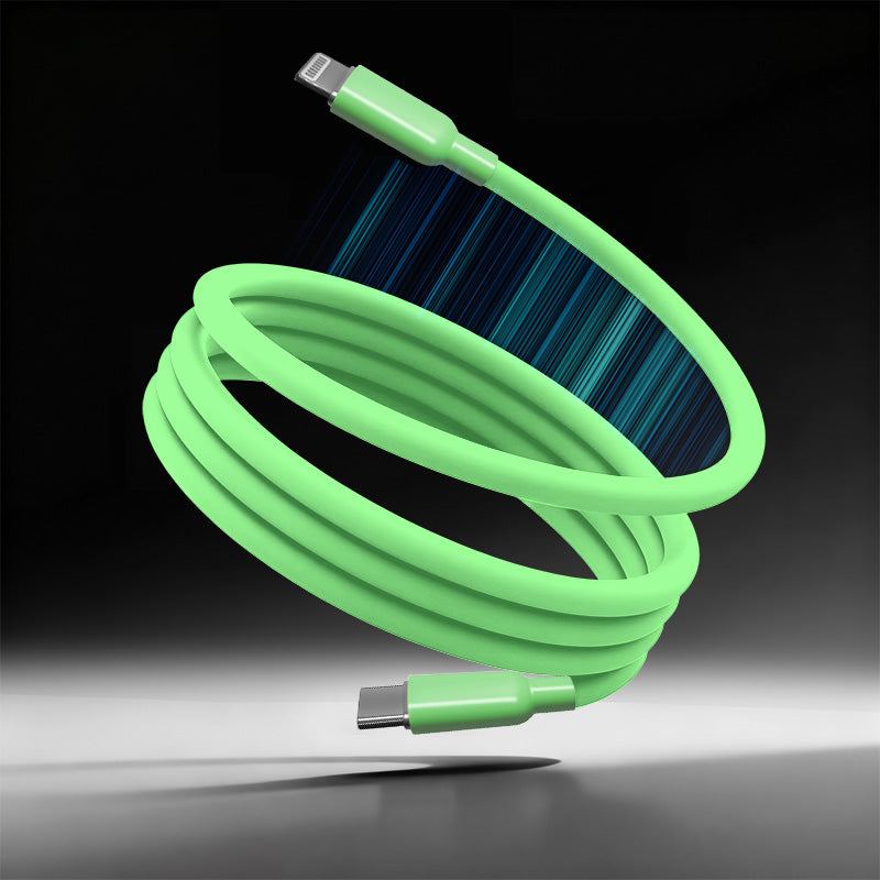 ChubbyCable MagSnap Solid Color - Magnetic Silicone 240W Easy-Pack Charge Cable