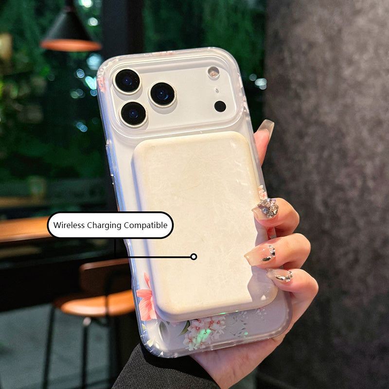 ChubbyCase - Floral Soft-Touch Magsafe Clear Case For iPhone 17