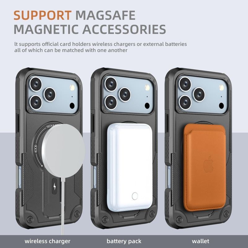 ChubbyCase – Military-Grade Magnetic Shockproof Case With Kickstand For iPhone 17