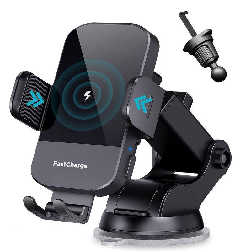 ChubbyCharge 15W AutoClamp Car Charger Mount – 360° Rotation