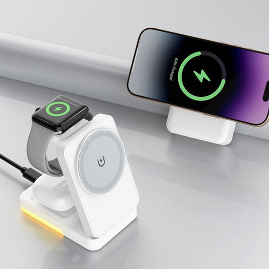 ChubbyCharge FoldPass - Credit Card Sized 3-in-1 Ultra-Thin Wireless Charger Travel Essential