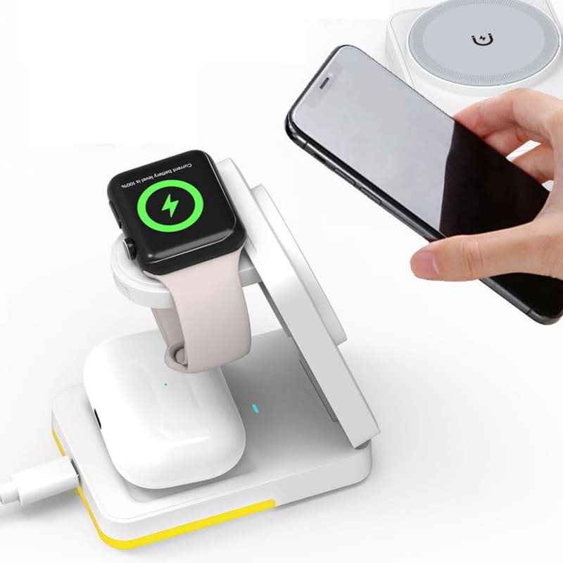 ChubbyCharge FoldPass - Credit Card Sized 3-in-1 Ultra-Thin Wireless Charger Travel Essential