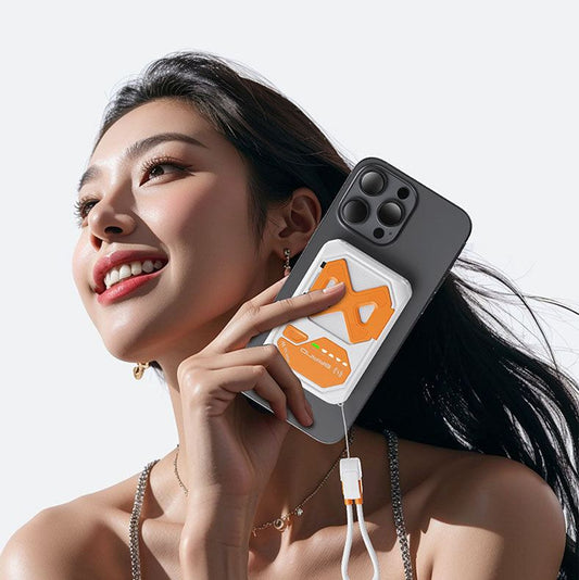 ChubbyCharge MagLink – 10000mAh Magnetic Power Bank With Built-In Cable & AC Wall Plug