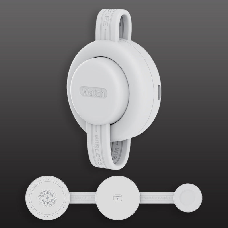 ChubbyCharge NanoPod - Ultra-Light 3-in-1 MagSafe Charger - Foldable Travel Dock for iPhone/Android/Apple Watch