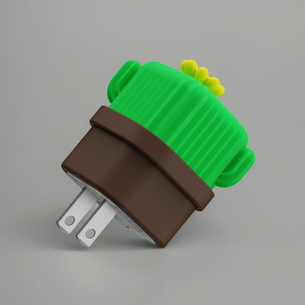 ChubbyCharge PlantPod – 33W GaN Fast Charger with Adorable Potted Protective Case