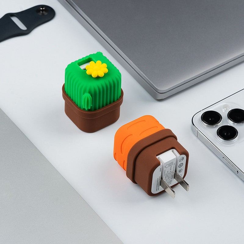 ChubbyCharge PlantPod – 33W GaN Fast Charger with Adorable Potted Protective Case