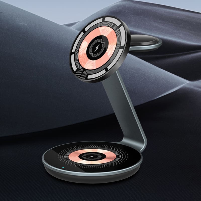 ChubbyCharge TrioFlow - 3-in-1 MagSafe Charging Station