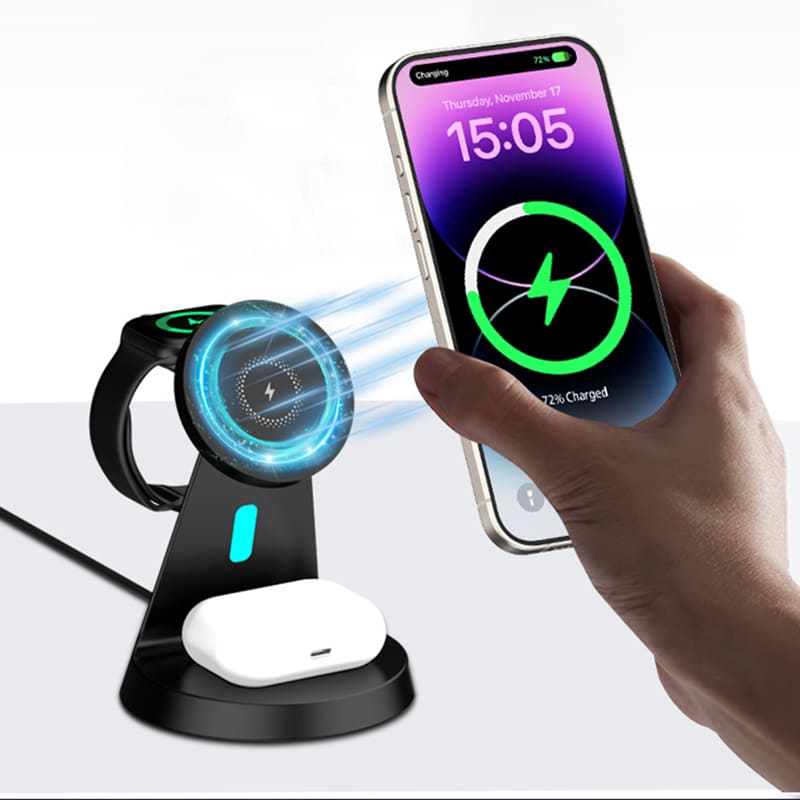 ChubbyCharge TrioFlow - 3-in-1 MagSafe Charging Station