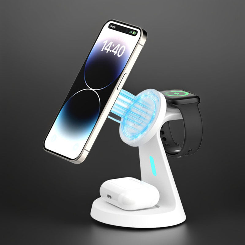 ChubbyCharge TrioFlow - 3-in-1 MagSafe Charging Station