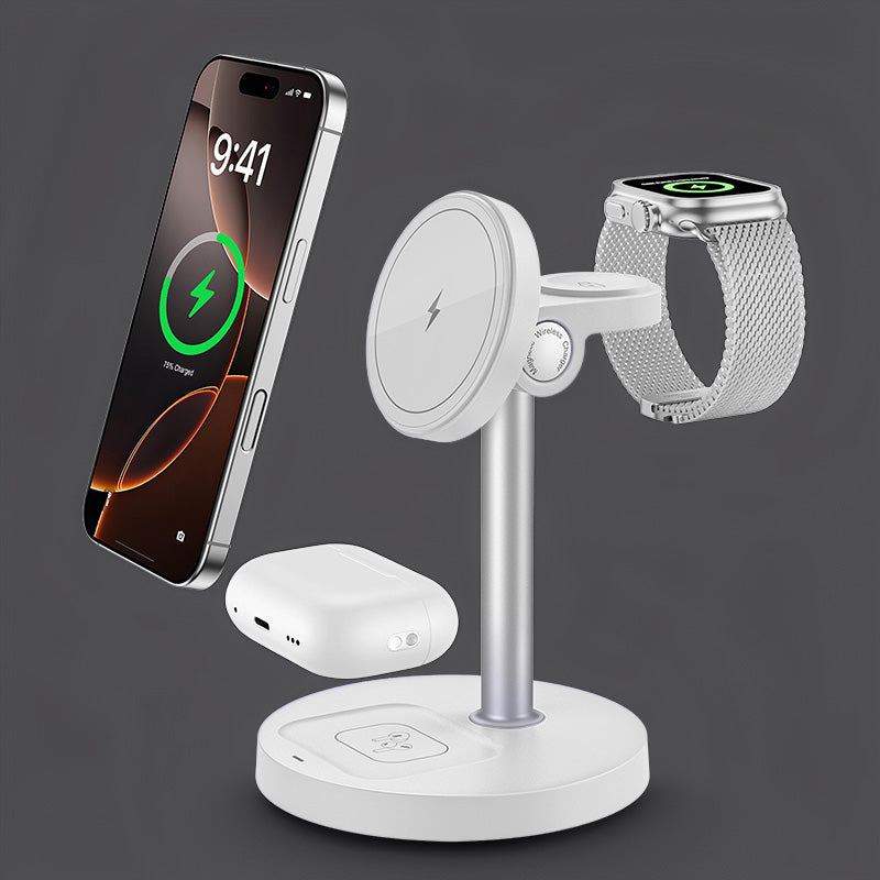 ChubbyCharge TrioFlow Lite- 3-in-1 MagSafe Charging Station