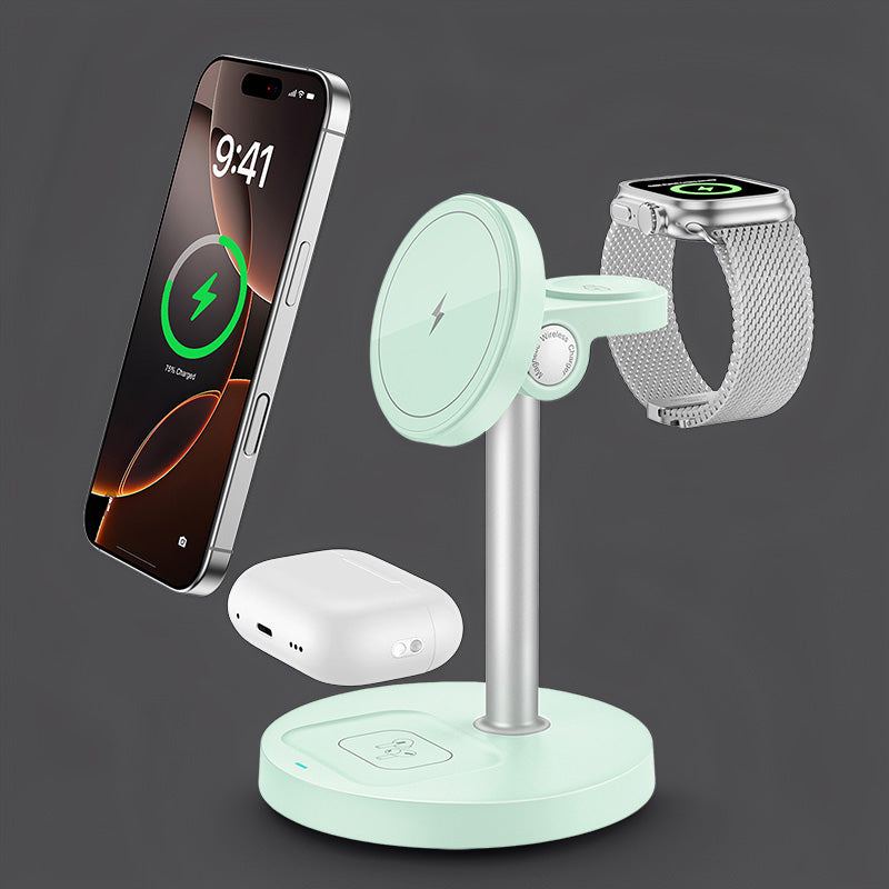 ChubbyCharge TrioFlow Lite- 3-in-1 MagSafe Charging Station