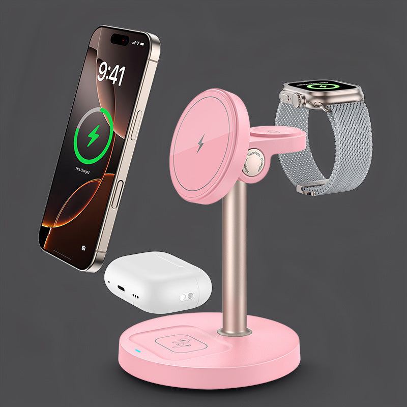 ChubbyCharge TrioFlow Lite- 3-in-1 MagSafe Charging Station