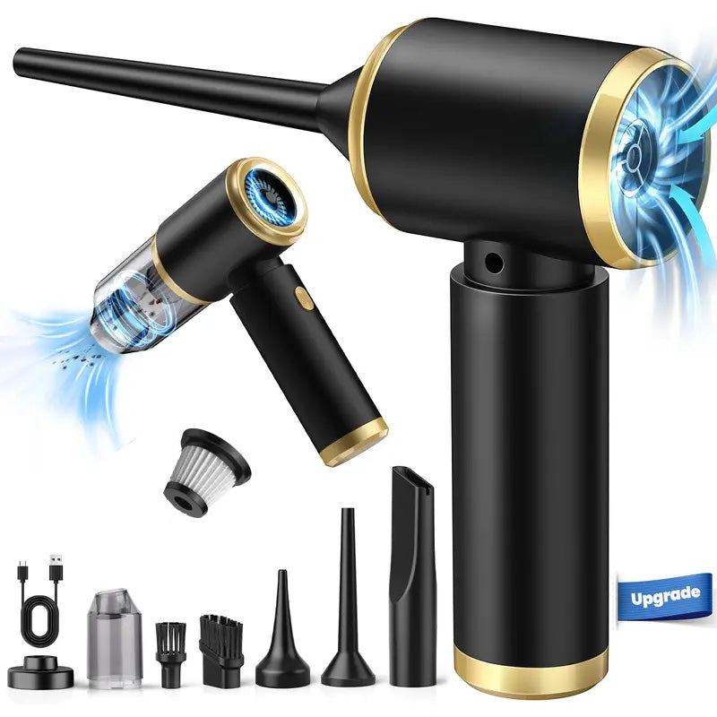 ChubbyDrive CarVac - 4-in-1 Cordless Car Dust Blower & Vacuum 60000 RPM