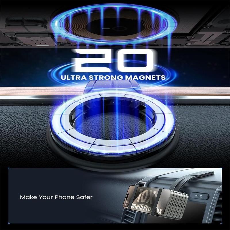 ChubbyDrive FlexGrip - 360° Bendable Magnetic Car Phone Mount