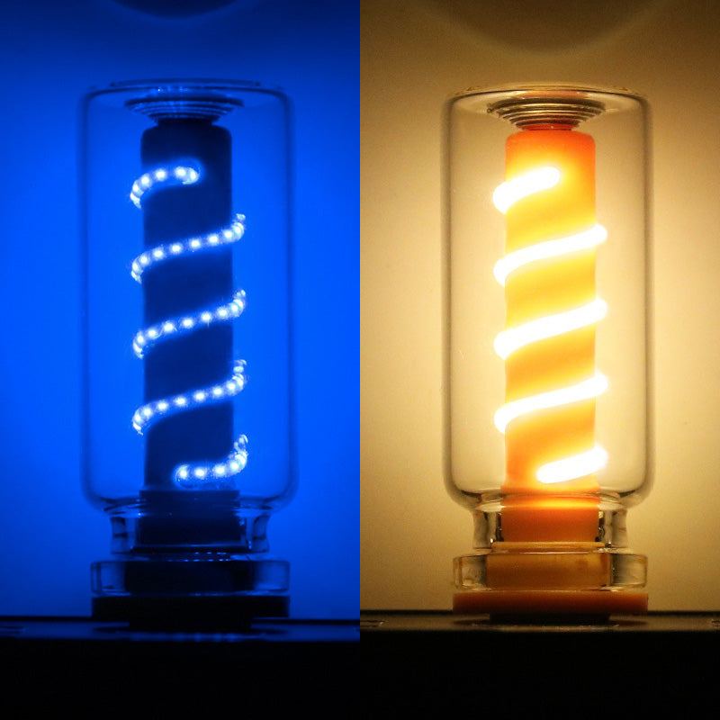 ChubbyGlow SpiralNova - Transparent RGB LED Light，USB Powered Mood Lighting for Car/Bedroom/Parties