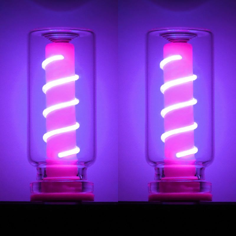 ChubbyGlow SpiralNova - Transparent RGB LED Light，USB Powered Mood Lighting for Car/Bedroom/Parties